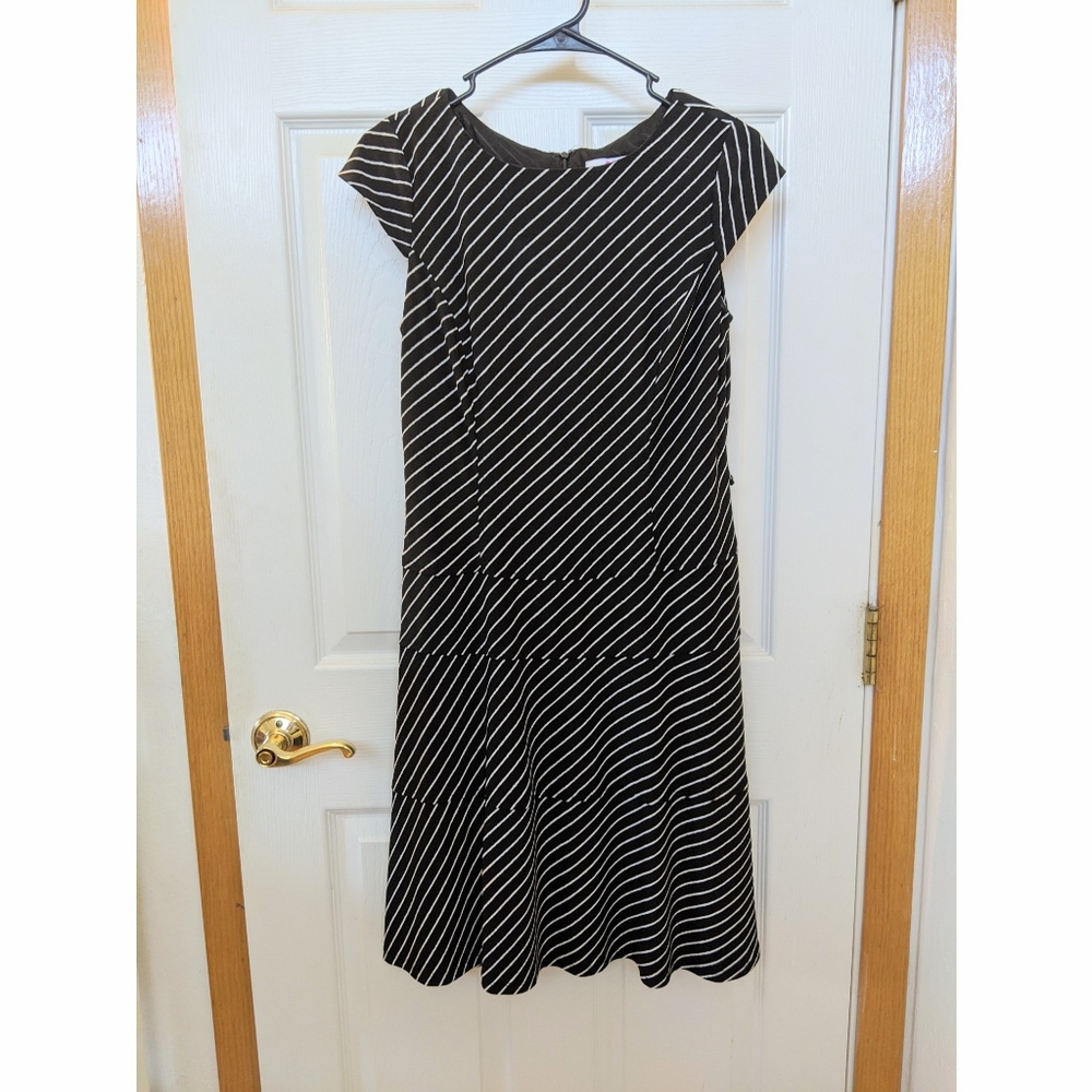 Diagonal Striped Dress
